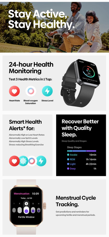 Zeblaze Beyond 3 Plus GPS Smart Watch with AMOLED Display - Smarsty
