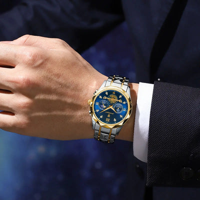 Luxury Waterproof Chronograph Watch for Men - Smarsty
