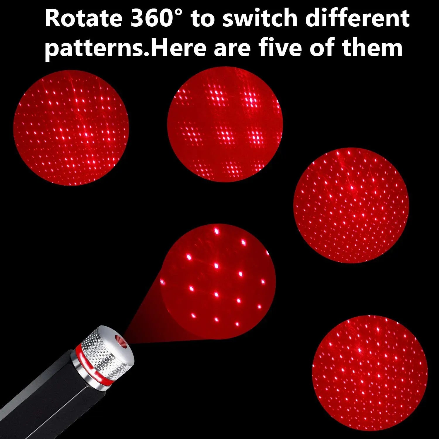 Mini LED Car Roof Star Night Light Projector Atmosphere Galaxy Lamp USB Decorative Adjustable for Auto Roof Room Ceiling Decor - Smarsty