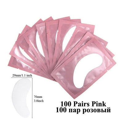 100 Pairs Eye Patches for Eyelash Extensions with Comfort Fit - Smarsty