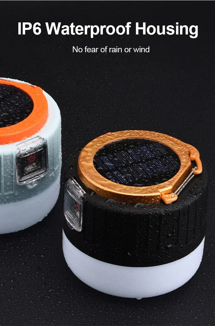 LED Camping Light Waterproof Rechargeable Tent Lamp Portable Lanterns Emergency Lights Market Lamp Energy Saving Bulb by Smarsty