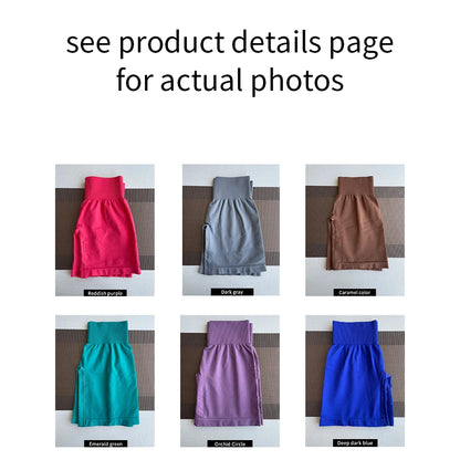 TKITK Spandex Solid Seamless Shorts Women Soft Workout Tights Fitness Yoga Pants Gym tight pants leggings cycling shark pants