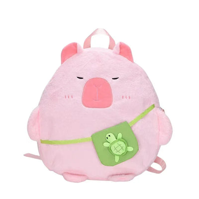 Kawaii Capybara Plush Backpack for Women Versatile Cartoon Funny Capibala Crossbody Bag aLrge Capacity Tote Bag - Smarsty