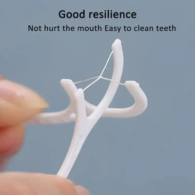 Disposable Dental Floss Sticks for Easy Oral Care - Smarsty