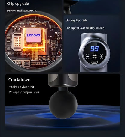 Lenovo Massage Gun for Deep Muscle Relief and Relaxation - Smarsty
