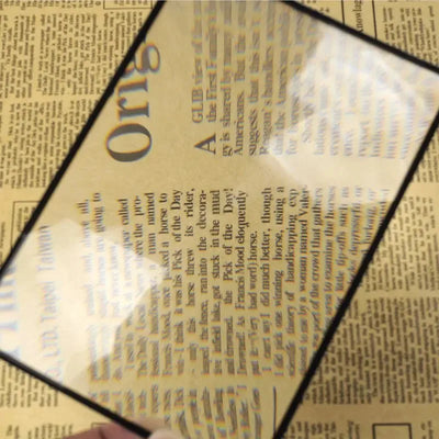 Full Page Large Sheet Magnifier Magnifying Glass Reading Aid Glass Page Magnifying Lens Reading Magnifier