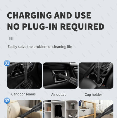 Wireless Portable Car Vacuum Cleaner With Powerful Suction - Smarsty