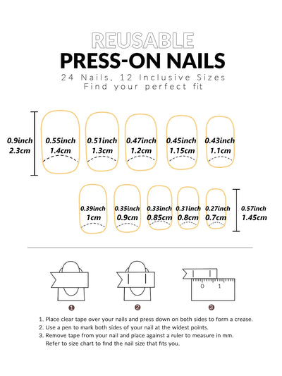Glossy Pink Press On Nails 24pcs Full Cover Elegant Style - Smarsty