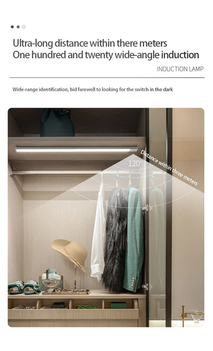 LED Motion Sensor Night Light for Cabinets and Wardrobes - Smarsty