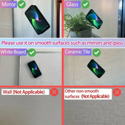 Silicone Suction Phone Holder Wall Mount Anti Slip Stand - Smarsty