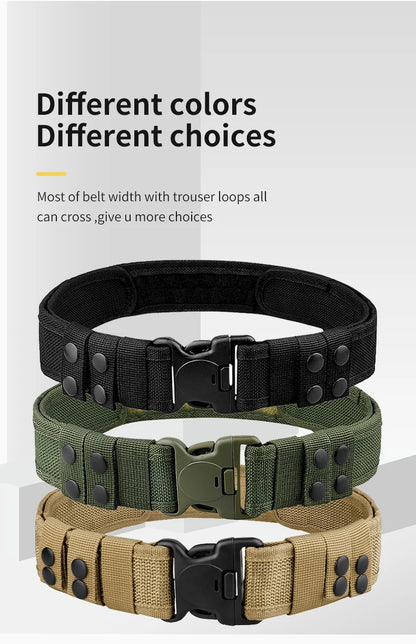 Quick Release Tactical Belt for Men Durable Outdoor Combat Belt - Smarsty