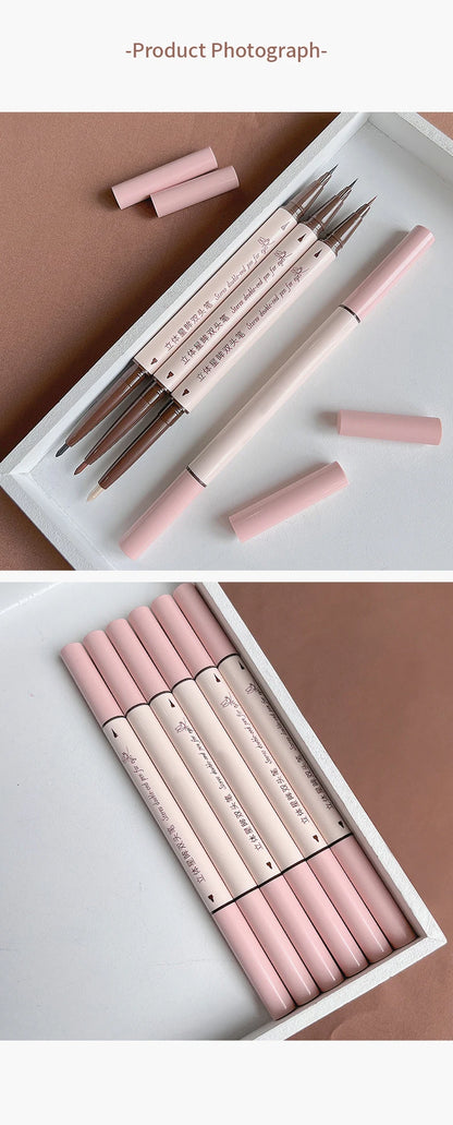 Double Head Eyeliner Pen with Fine Tip Waterproof - Smarsty