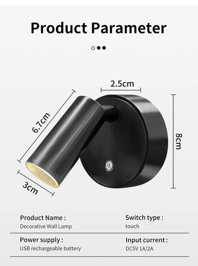 Wireless USB Rechargeable LED Magnetic Wall Light - Smarsty