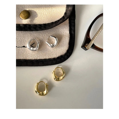 925 Sterling Silver Hoop Earrings Versatile Gift Lightweight - Smarsty