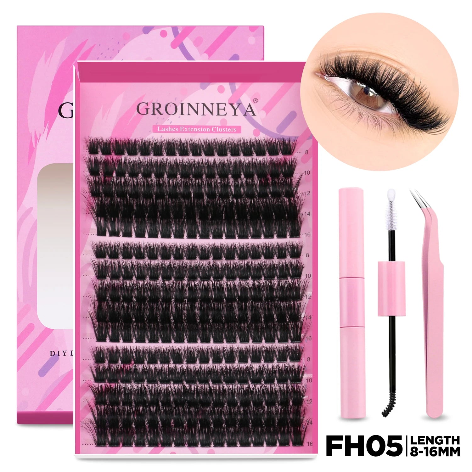 DIY Lash Extension Kit with Individual Lashes for Home Use - Smarsty
