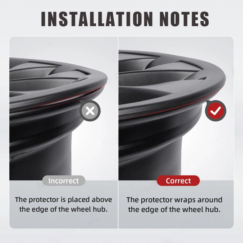 For Tesla Model Y Juniper 2025 20 Inch Rim Wheel Hub Protection Patch Protectors Helix 2.0 Wheel Guard Cover Auto Exterior ABS