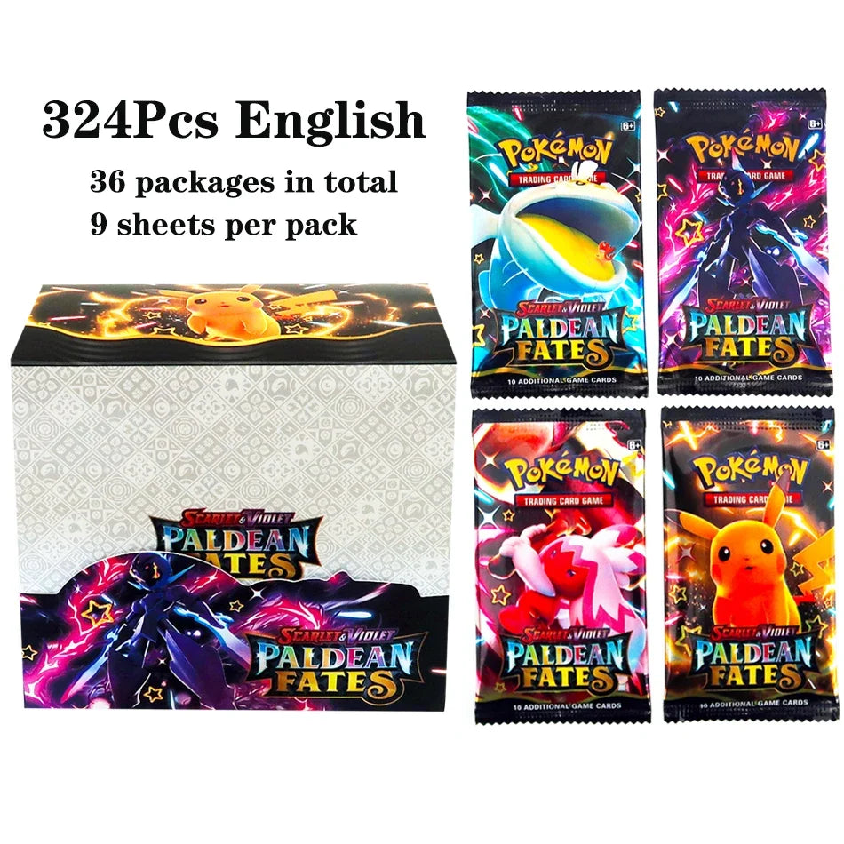 324pcs Pokemon TCG: Sword & Shield-Fusion Strike Booster Display Box (36 Packs) Board Game Card DESTINED RIVALS Stellar Crown - Smarsty