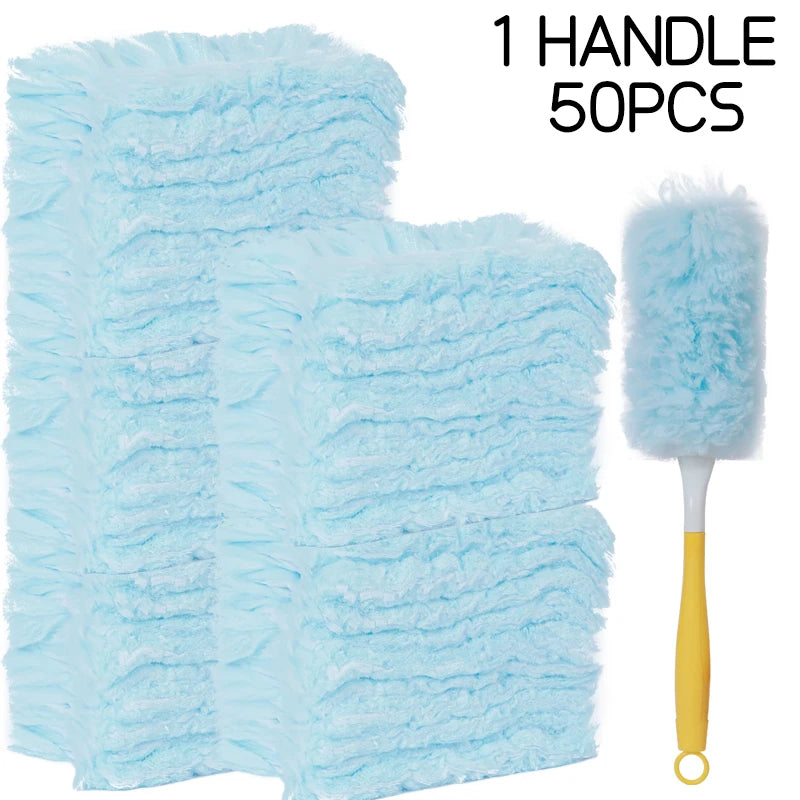 Double sided 360 ° electrostatic dust duster is used for large-scale cleaning of dust, spider webs, and disposable dust collecto - Smarsty