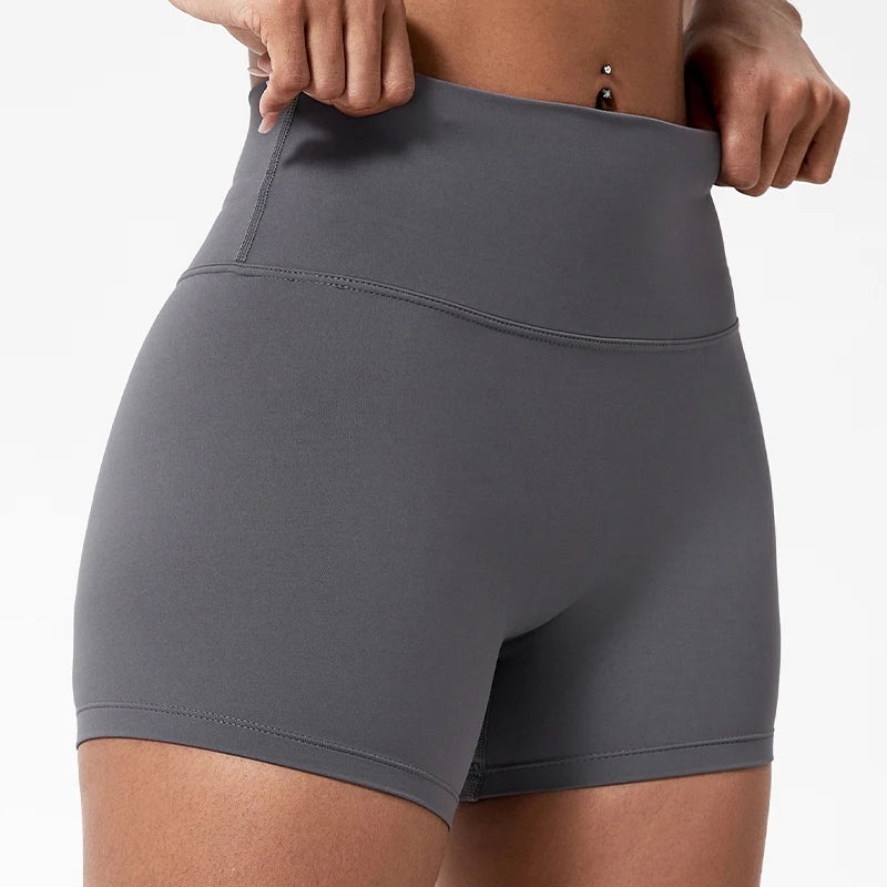 Hearuisavy Running Sports Shorts Women Buttock Lift Gym Leggings Women Cycling Slim Fit Workout Shorts High Waist Yoga Shorts - Smarsty