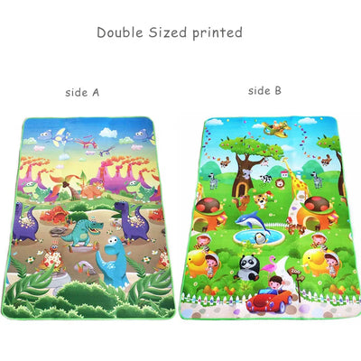 Baby Play Mat Doubel Sided Animals Kids Rug Educational Toys for Children Soft Floor Toddler Crawling Carpet Game Activity Gym by Smarsty