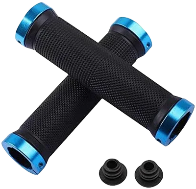Bicycle Rubber Grips Alloy Lock Non-Slip Rubber Bicycle Handlebar Grips Double Aluminum Lock on Locking Bicycle Handlebar Grips