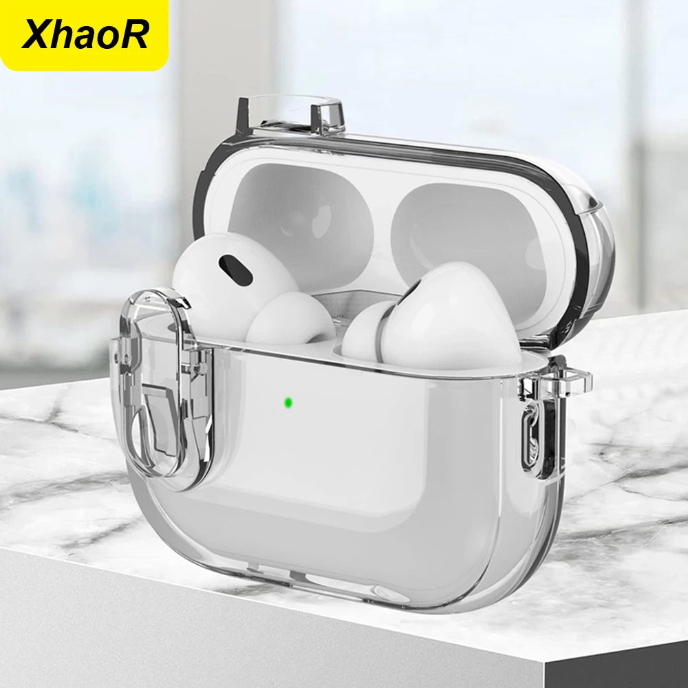 Transparent Bluetooth Earphone Case with Charging Port - Smarsty