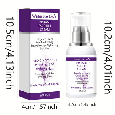 Instant face lift cream with hyaluronic acid for wrinkles. Firming solution. - Smarsty