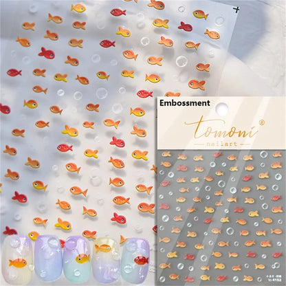 Dreamy Summer Beach Nail Art Stickers for Manicure - Smarsty