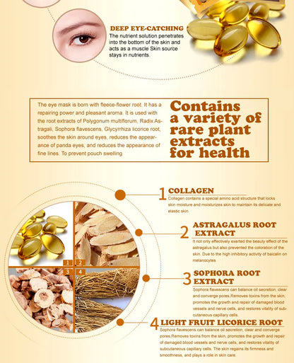 Gold Collagen Crystal Eye Masks for Dark Circles and Puffiness - Smarsty