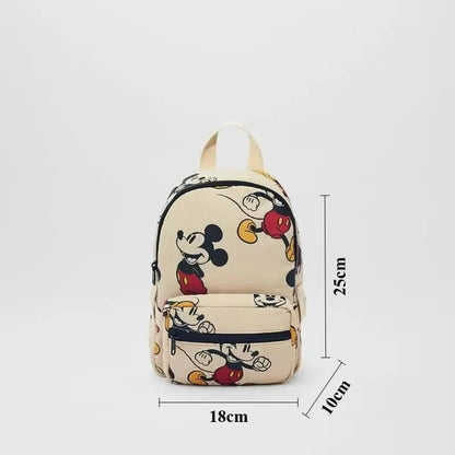 Mickey Mouse Canvas Backpack Large Capacity School Bag - Smarsty