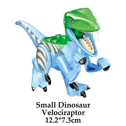 Jurassic Dinosaur World Brutal Raptor T-Rex Triceratops Indominus Rex Model Building Blocks Dino Velociraptor Figure Bricks Toys