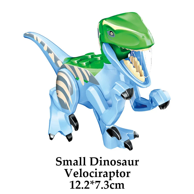 Jurassic Dinosaur World Brutal Raptor T-Rex Triceratops Indominus Rex Model Building Blocks Dino Velociraptor Figure Bricks Toys