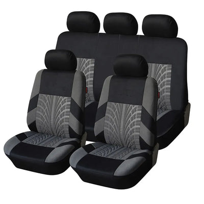Universal Car Seat Covers Full Set Front And Rear Bench - Smarsty