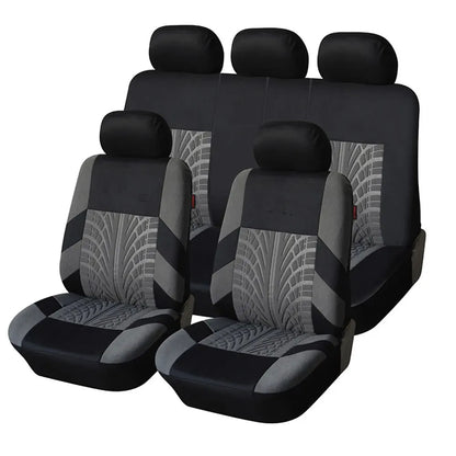 Universal Car Seat Covers Full Set Front And Rear Bench - Smarsty