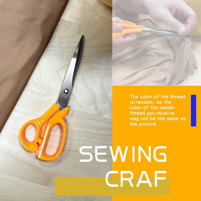 Sewing Kit Complete Set with Threads Needles Scissors Tape Measure Buttons and More for DIY Handcraft Projects Home and Travel - Smarsty