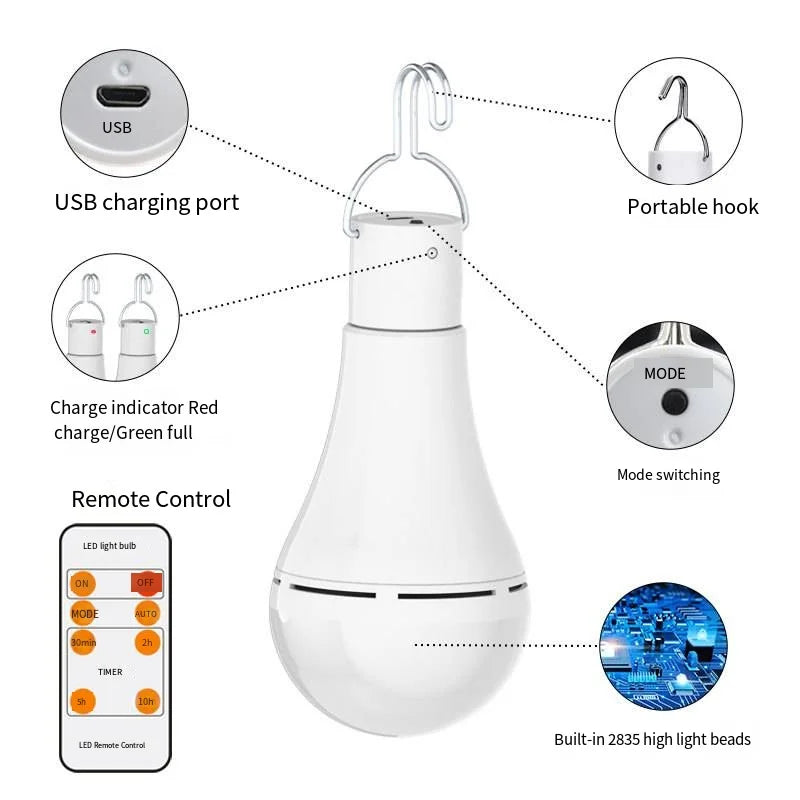 Waterproof Solar Light for Outdoor Camping Emergency Use - Smarsty