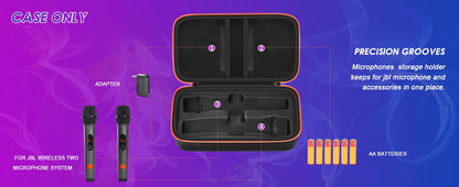Wireless Microphone Case for JBL Dual Mic Travel - Smarsty