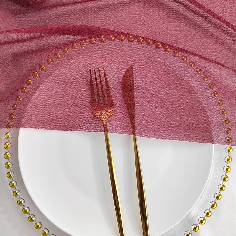 Chiffon Table Runner for Elegant Wedding and Party Decor - Smarsty