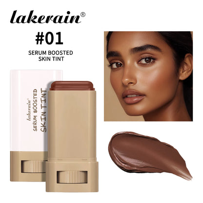 Skin Tint Foundation Stick Eraser Concealer Foundation Stick Serum Boosted Smooth Plumper Hight Coverage Travel Bronze Foundatio