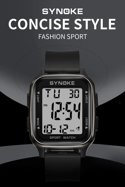SYNOKE Waterproof Military Digital Watch for Men - Smarsty
