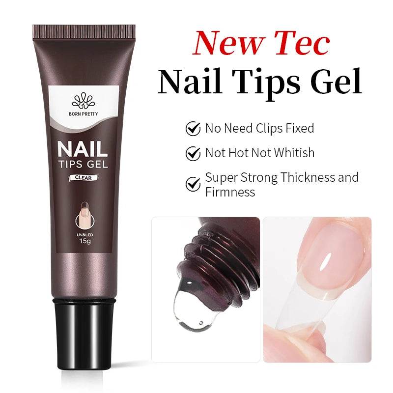 Born Pretty Clear Non Stick Nail Extension Gel - Smarsty