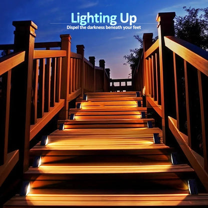 Outdoor Solar Step Lights with RGB Colors for Safe Pathways - Smarsty