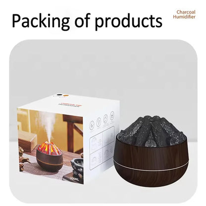 Charcoal Flame Humidifier and Essential Oil Diffuser - Smarsty