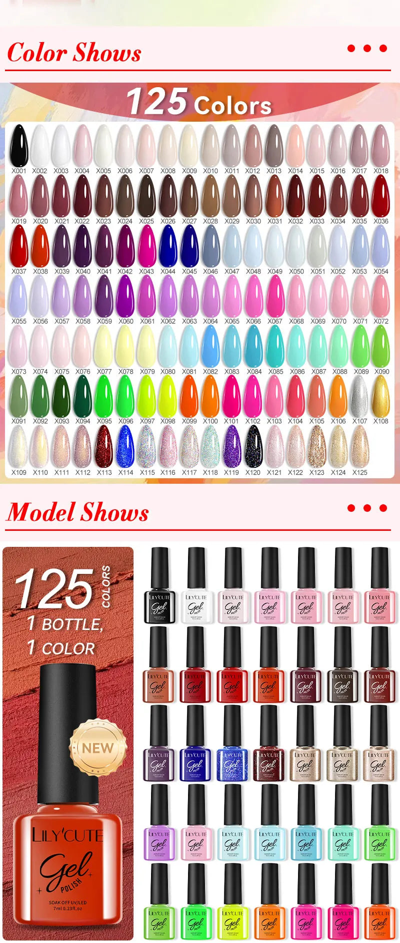 LILYCUTE 6 Piece Coffee Gel Nail Polish Set - Smarsty