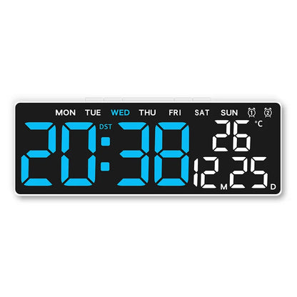 Digital LED Alarm Clock with Adjustable Brightness and Temperature Display - Smarsty