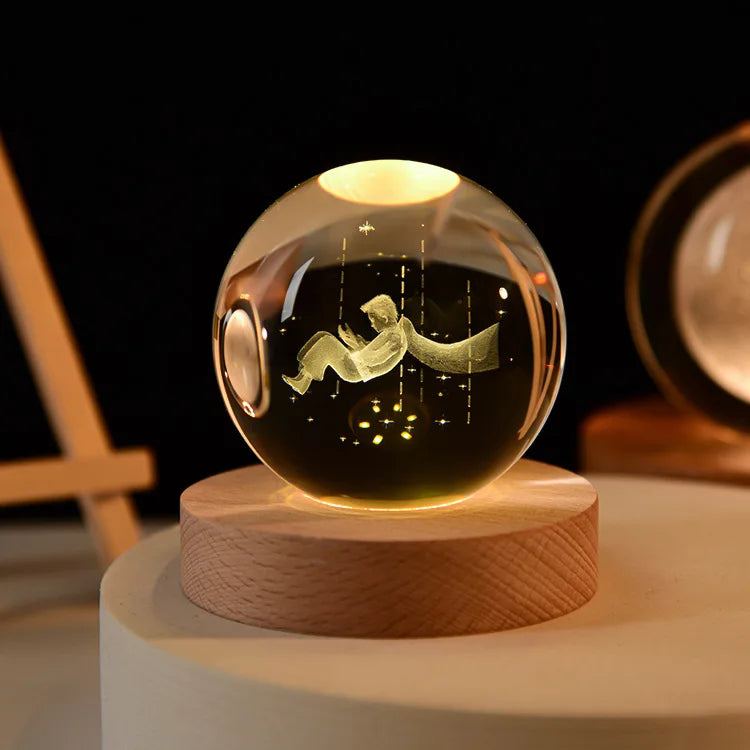 3D Crystal Galaxy Night Light for Home Decor - Smarsty