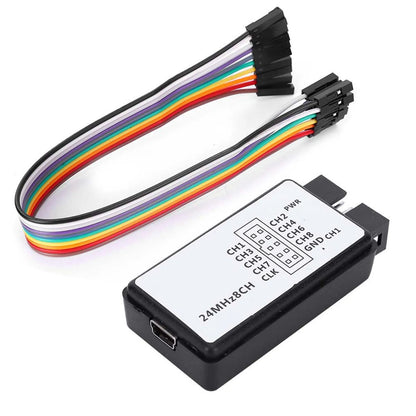 USB Logic Analyzer 24MHz Mini 8 Channel Device - Smarsty