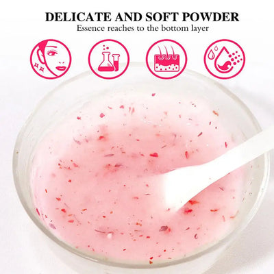 Jelly Mask for Facial Professional Rose Smooth Face Mask Skin Care, Hydrated Nourished Hydro Jelly Mask Powder,Gel Peel Off MasK - Smarsty