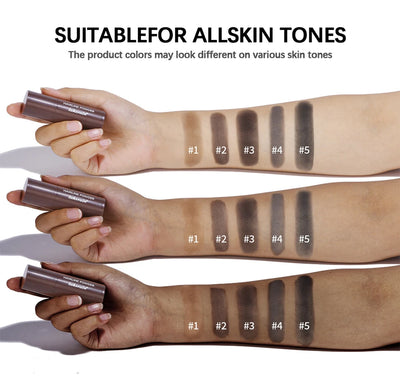 Hairline Shadow Powder Hair Waterproof Hairline Root Cover Up Natural Black Brown Eyebrow Contour Stick Repair Fill in Hair Tool - Smarsty