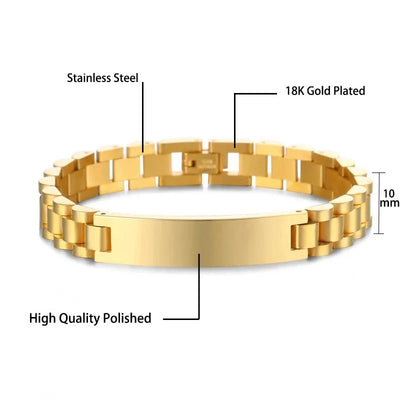Personalized Stainless Steel Couple Photo Bracelet Gift - Smarsty
